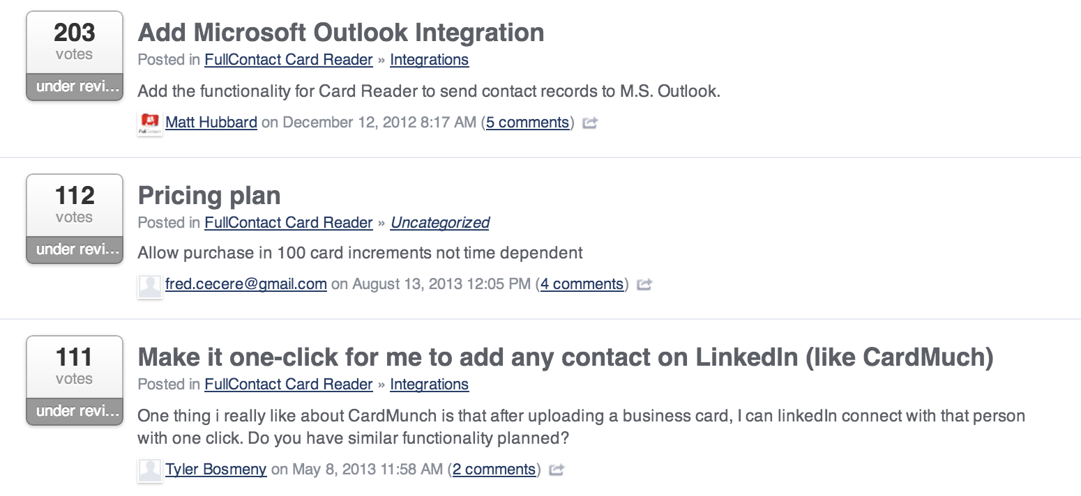 Invite to follow on LinkedIn like CardMunch.