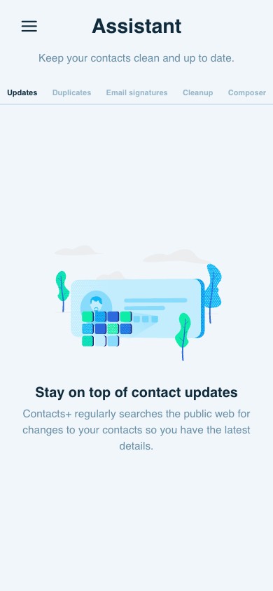 ContactsPlus Assistant on mobile