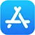 ContactPlus app logo with Apple App Store badge, indicating availability on the App Store.